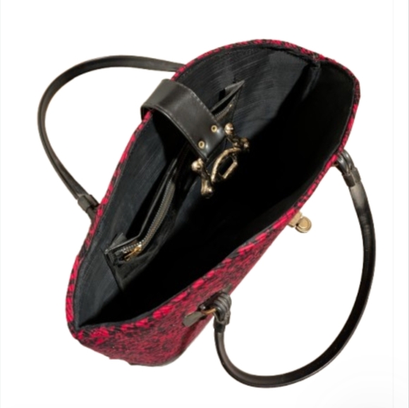 Vintage Brocade Fabric Mary Poppins Tote - Picture 3 of 4